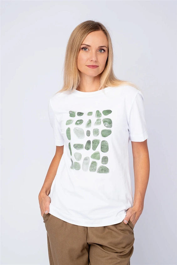 Футболка женская 1104.XE Печать оптом от производителя Ledinika