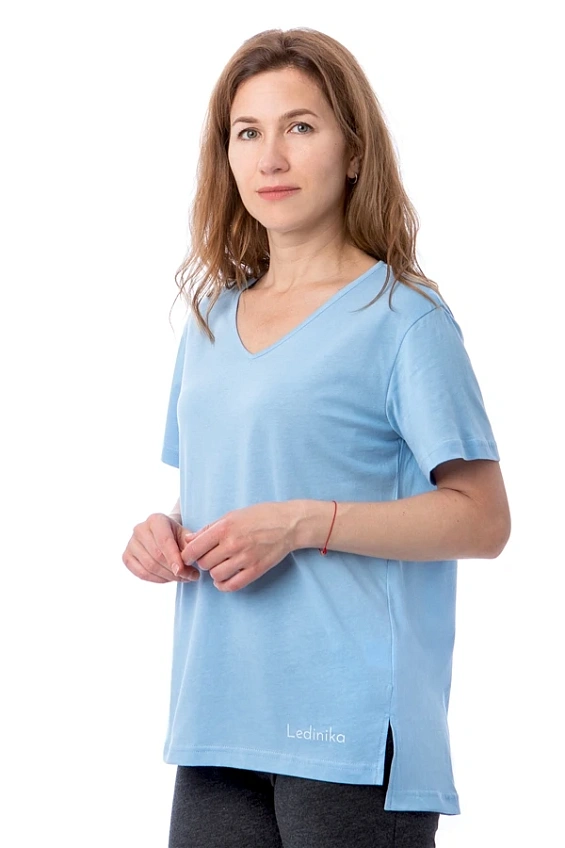 Футболка женская 1073.K Наклейка XL оптом от производителя Ledinika